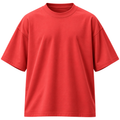 Premium Oversized Cotton T-Shirt – Coral Red | HAVRELLORN