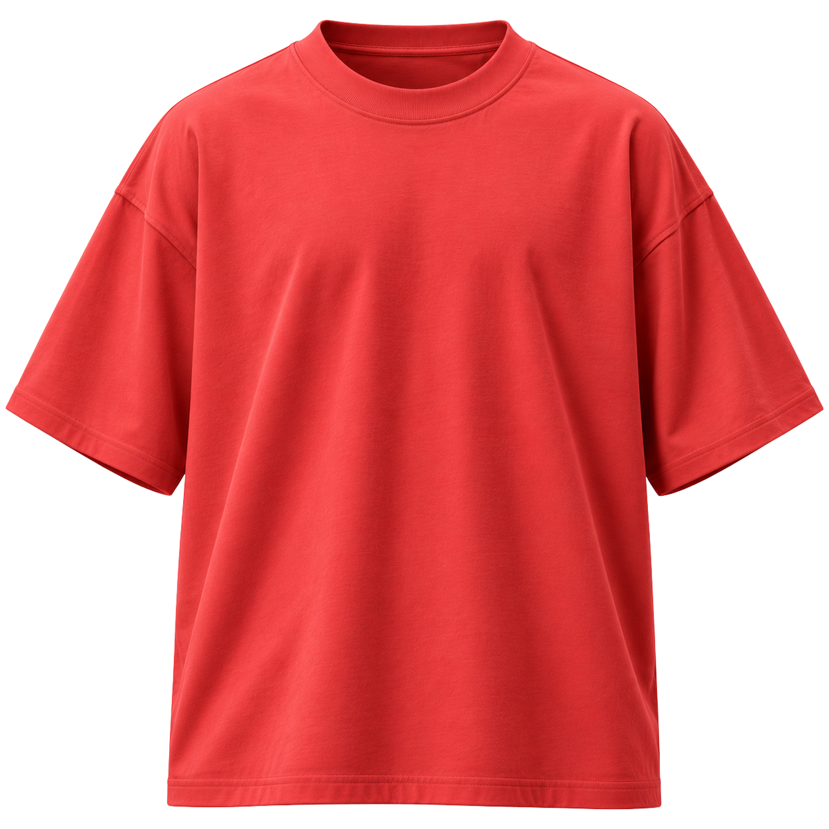 Premium Oversized Cotton T-Shirt – Coral Red | HAVRELLORN