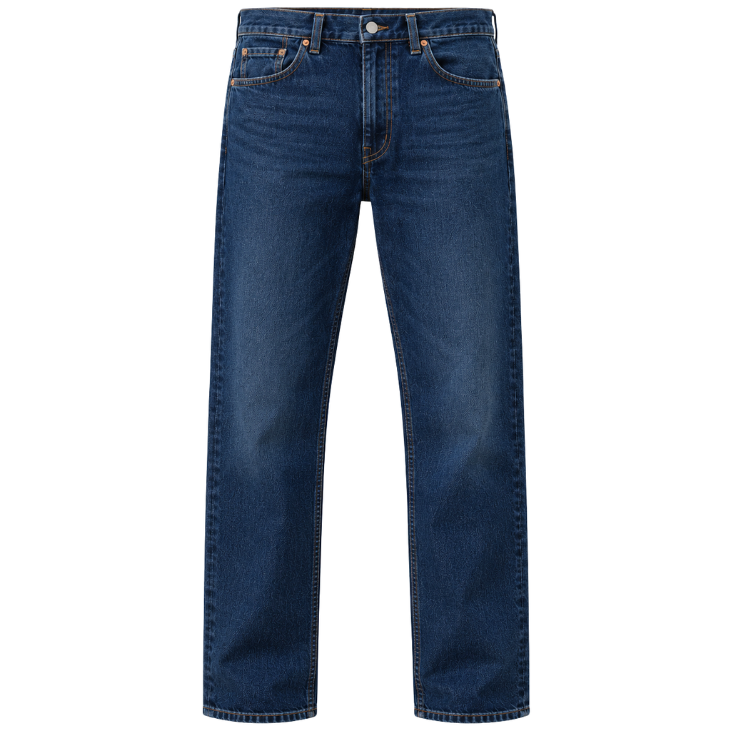 Premium Straight-Leg Denim Jeans – Dark Indigo Blue | HAVRELLORN