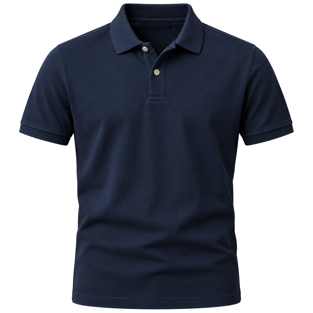 Premium Cotton Piqué Polo Shirt – Midnight Navy | HAVRELLORN