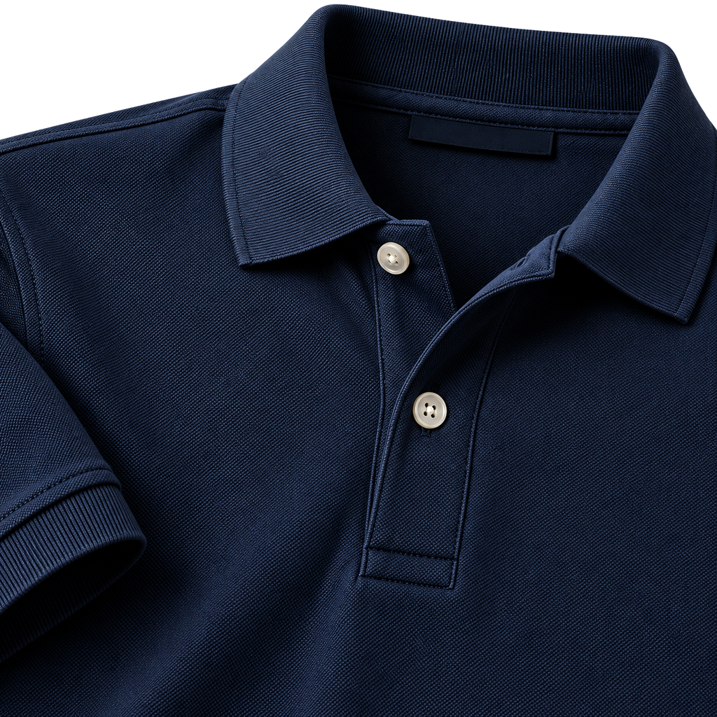 Premium Cotton Piqué Polo Shirt – Midnight Navy | HAVRELLORN