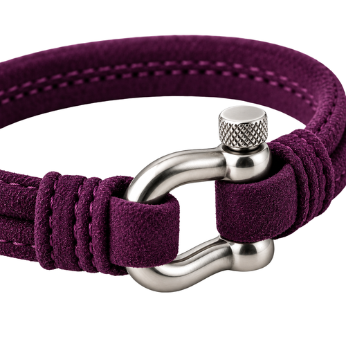 Premium Double-Wrap Suede Bracelet – Deep Purple | HAVRELLORN