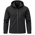 Premium Waterproof Hooded Jacket – Midnight Black | HAVRELLORN